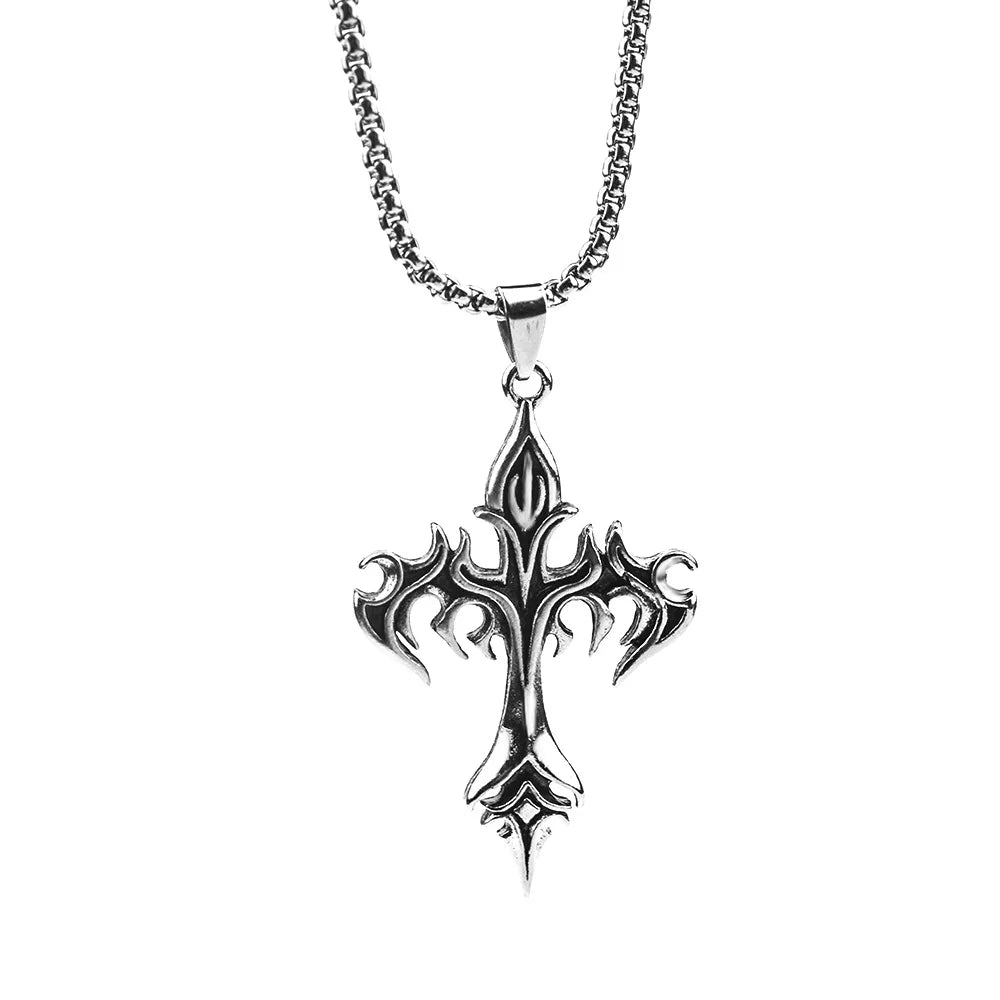Hip Hop Cross Pendant Necklace - Image 5