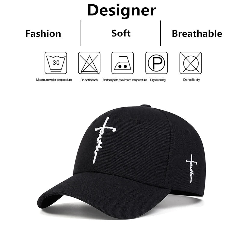 Fashion Faith Embroidery Baseball Cap - Image 2