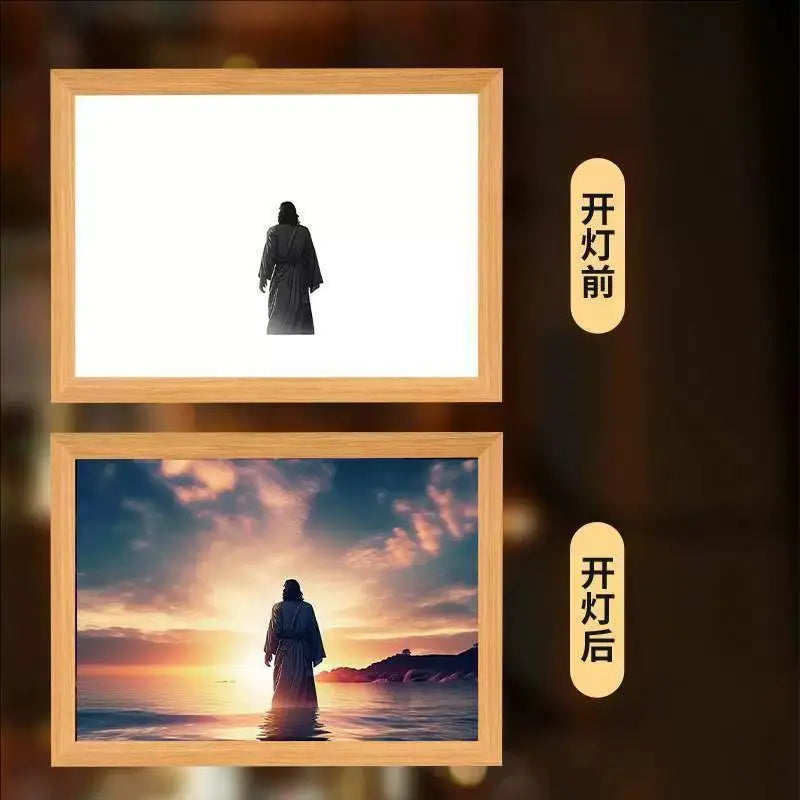 Lumin Works "Jesus – I Am Always With You" 4D LED Wall Art Light - Image 19