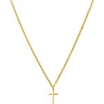 Luxury Stainless Steel Crystal Cross Pendant Necklace – Elegant Christian Jewelry for Women