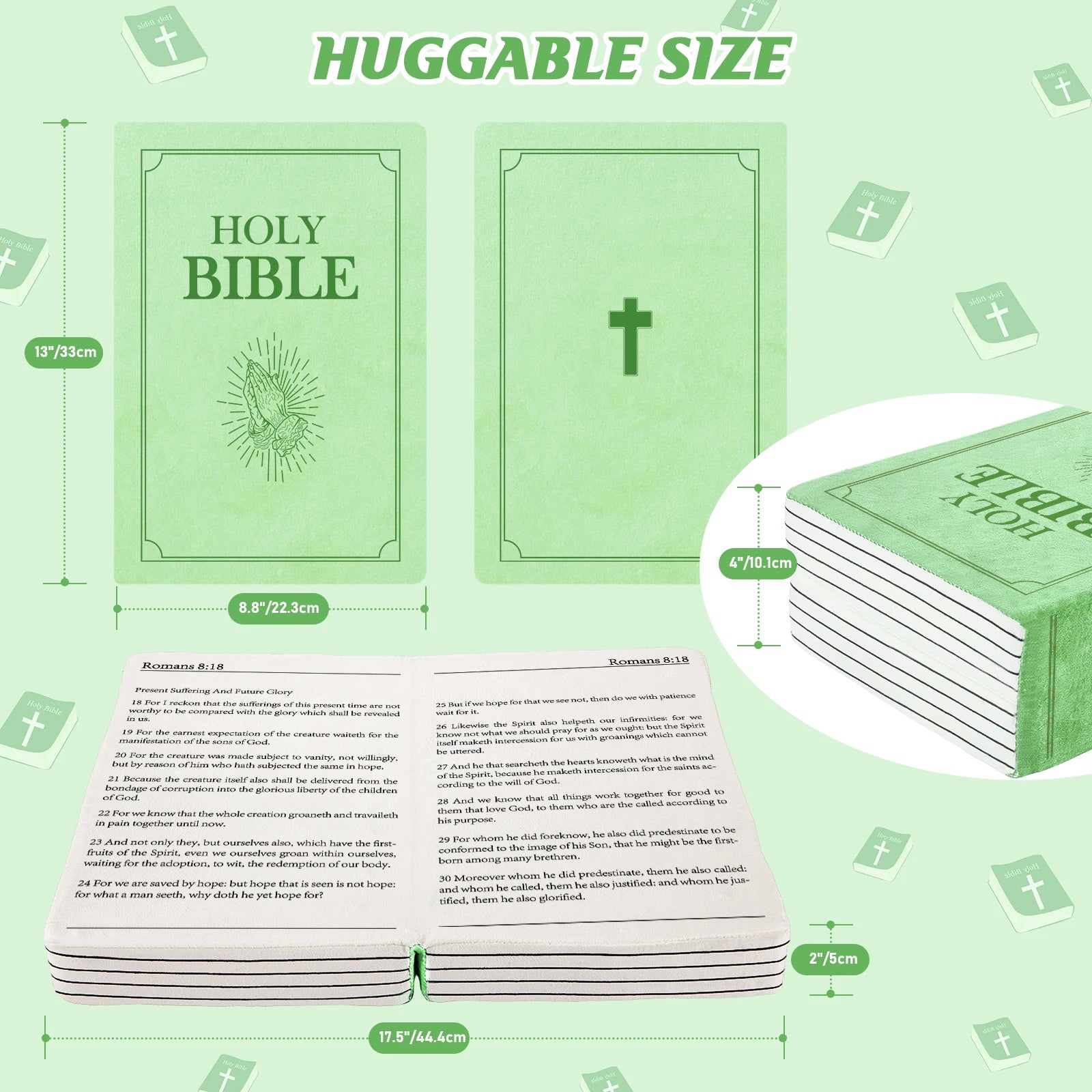 Mark 16 White Bible Memory Foam Pillow - Image 13