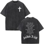 Christian Jesus Bible Verse Washed T-Shirt