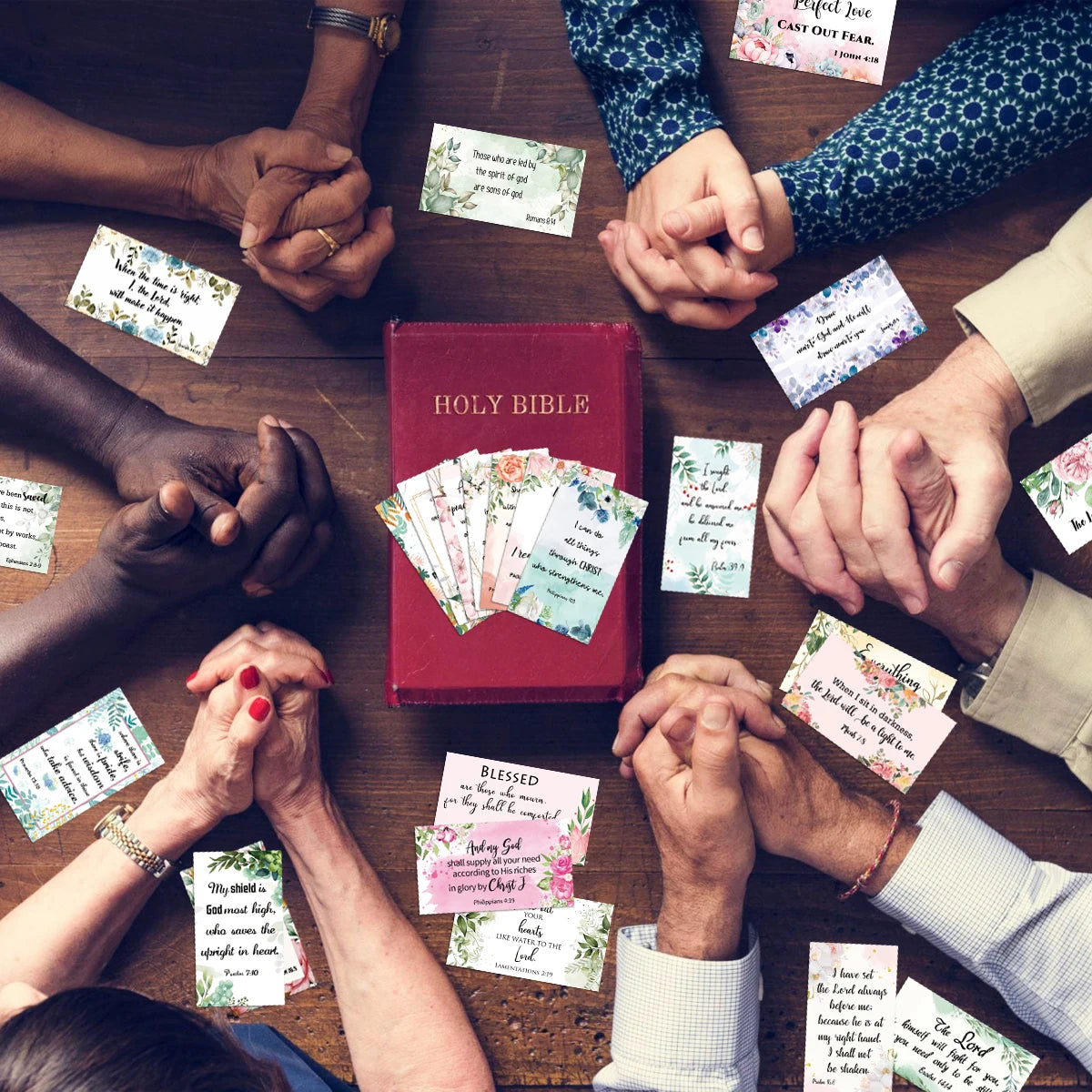 60pcs Bible Scripture & Inspirational Quote Cards - Image 5