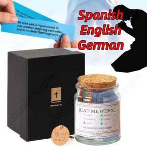 Bible Verse Jar β Spanish & English Scripture Jar for Prayer, Hope & Christian Gifts