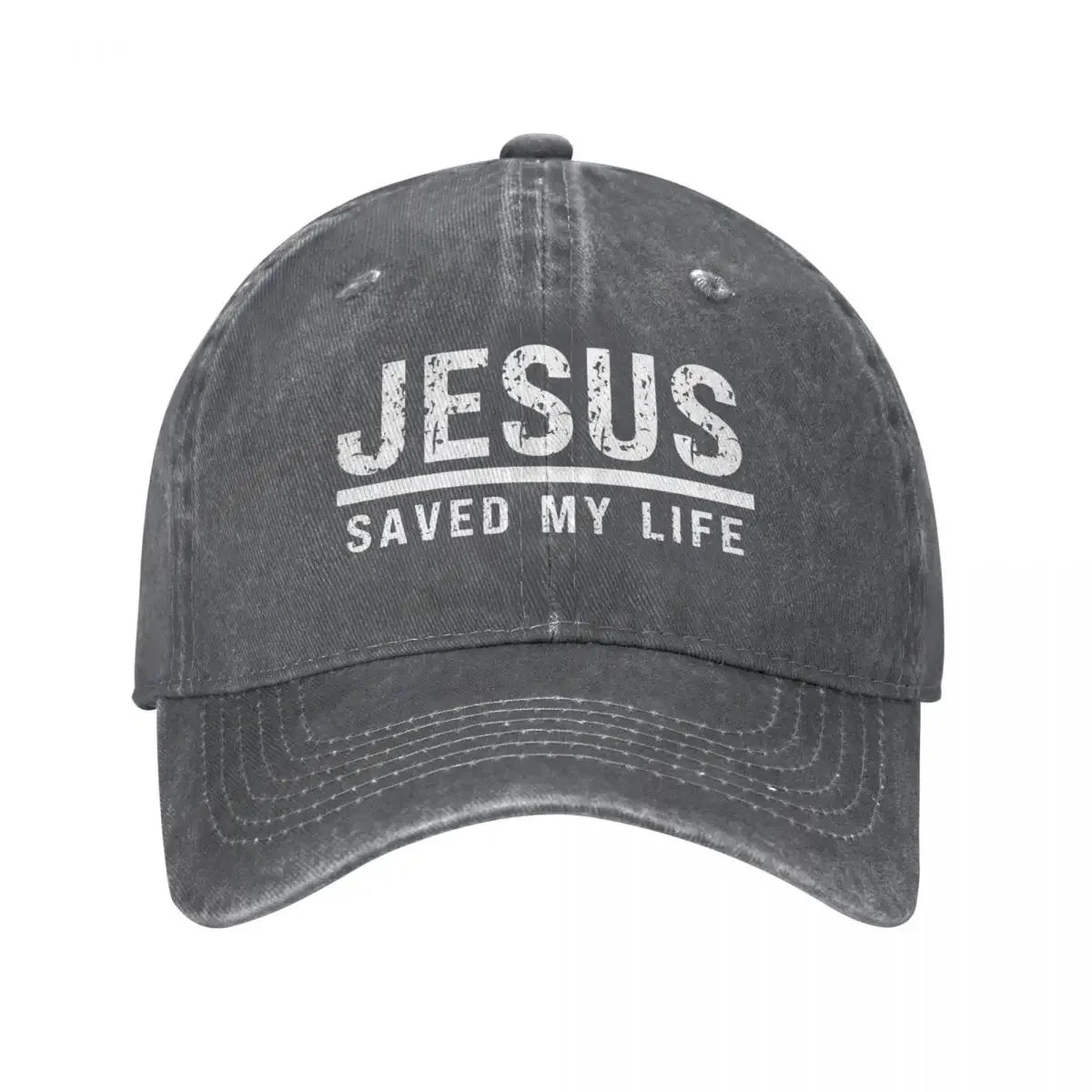 2023 Washed Cotton "Jesus Saved My Life" Cap – Christian Ponytail Baseball Hat - Image 12