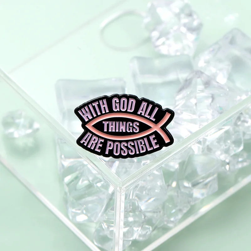 "May The Holy Spirit Be With You" Enamel Pin – Christian Quote Brooch for Believers - Image 4