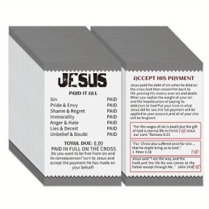 50/100 Pcs Gospel Booklet Cards β Pocket Bible Verse & Prayer Postcard Set
