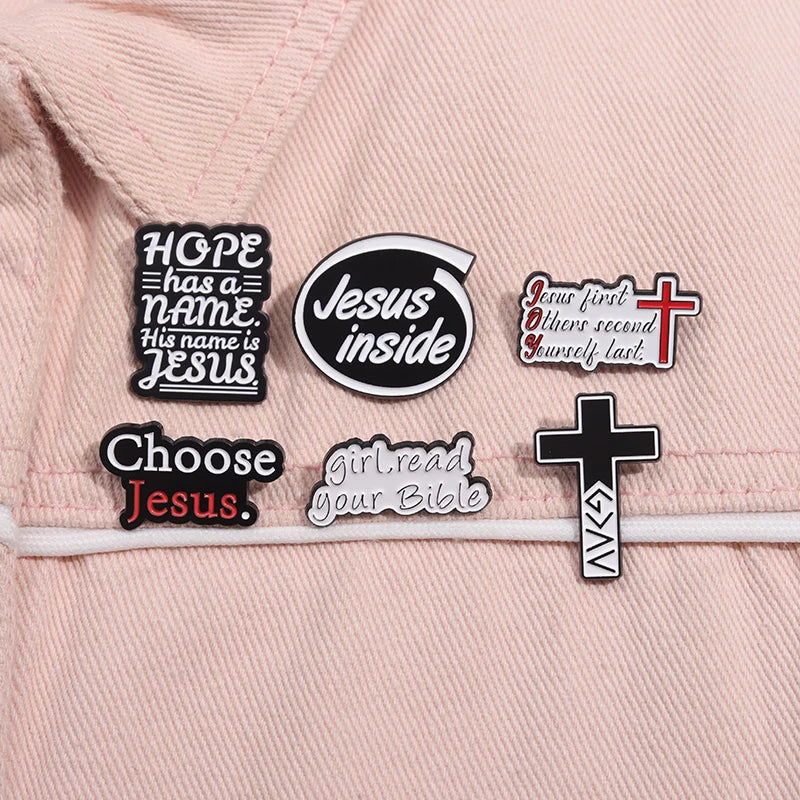 "Girl, Read Your Bible – Jesus Inside" Enamel Pin – Custom Christian Faith Brooch for Women - Image 6