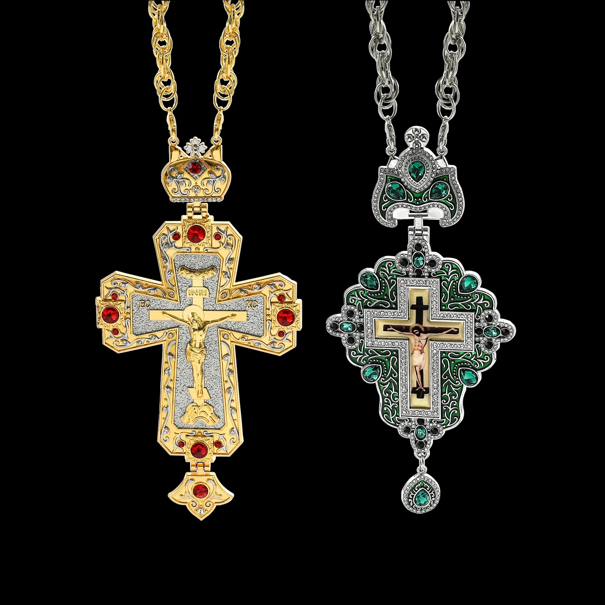 Christian Religion Jesus Cross Pendant Necklace – Long Chain Faith Jewelry (Europe & America Style)