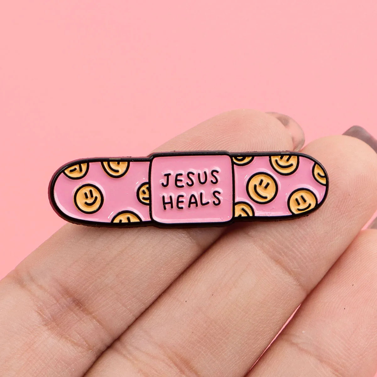 Jesus & Bible Enamel Pin – Inspirational Christian Lapel Badge for Backpacks & Clothing - Image 2