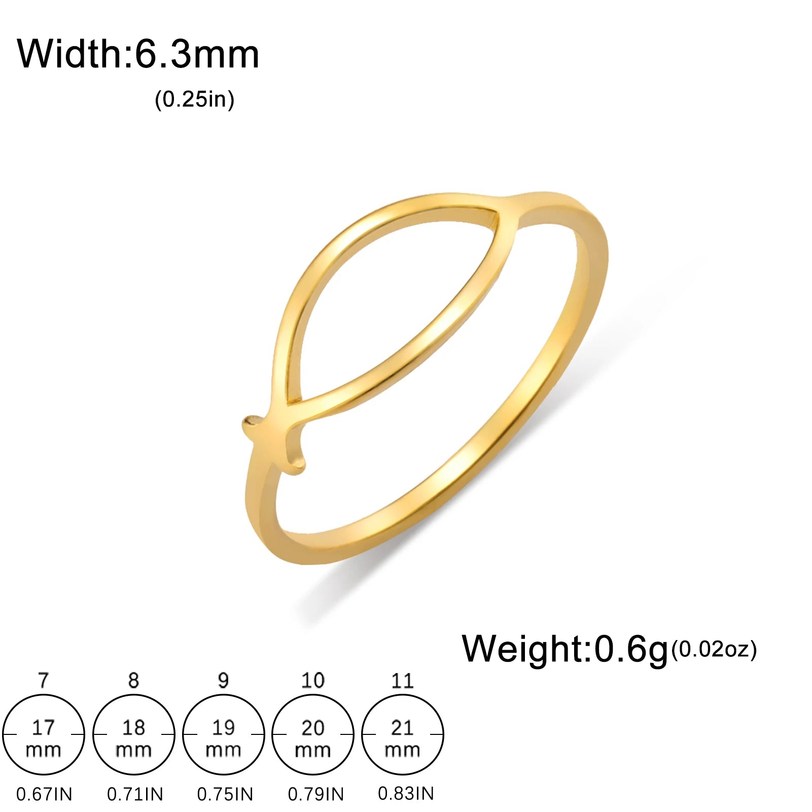 COOLTIME Ichthus Jesus Fish Ring – Stainless Steel Christian Amulet for Women - Image 7