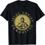 Jesus Christ Conqueror T-Shirt – Orthodox Christian Men's Summer Tee