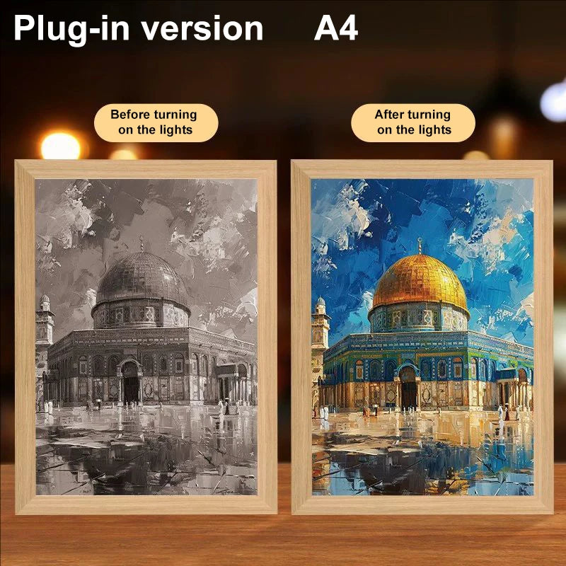 Lumin Works "Jesus – I Am Always With You" 4D LED Wall Art Light - Image 39