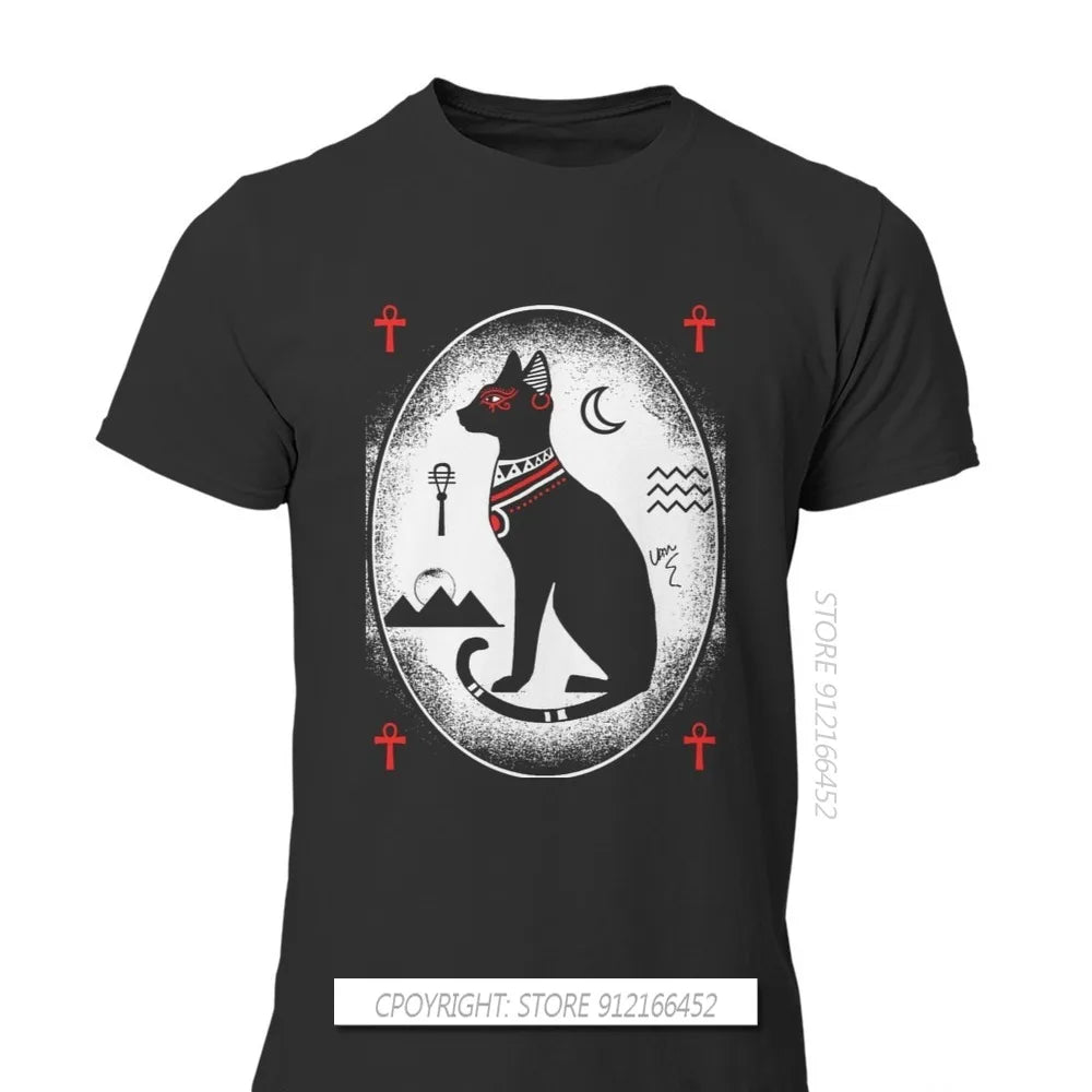 Ancient Egypt Gods T-Shirt – 100% Cotton Men's Top Featuring Atum, Horus, Osiris & Bastet - Image 2