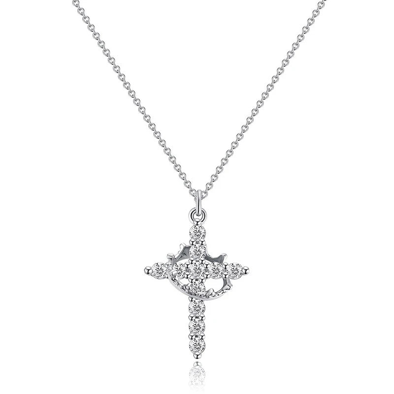 Exquisite Zircon Cross Pendant Necklace – Elegant Christian Jewelry Gift - Image 7