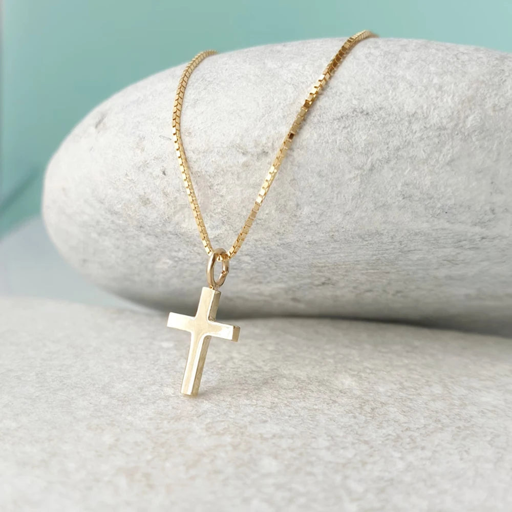 Minimalist Cross Chain Pendant Necklace – Elegant Christian Jewelry Gift for Her - Image 6