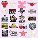 30-Piece Set Jesus Christ Faith Enamel Pins – Wholesale Christian Cartoon Brooches & Lapel Badges