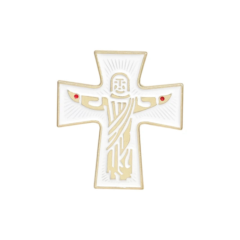 30-Piece Set Jesus Christ Faith Enamel Pins – Wholesale Christian Cartoon Brooches & Lapel Badges - Image 13