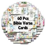 60pcs Bible Scripture & Inspirational Quote Cards