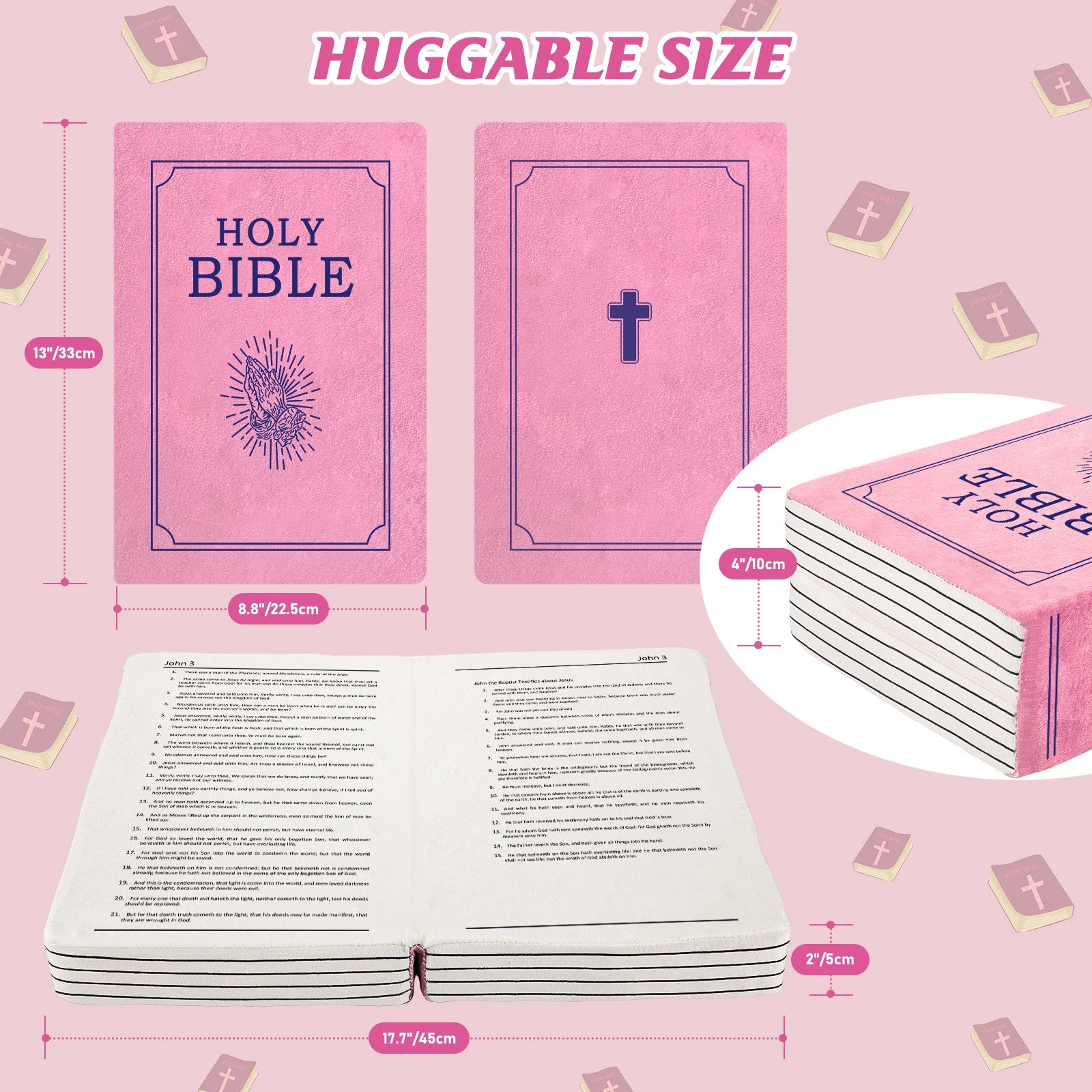 Mark 16 White Bible Memory Foam Pillow - Image 14