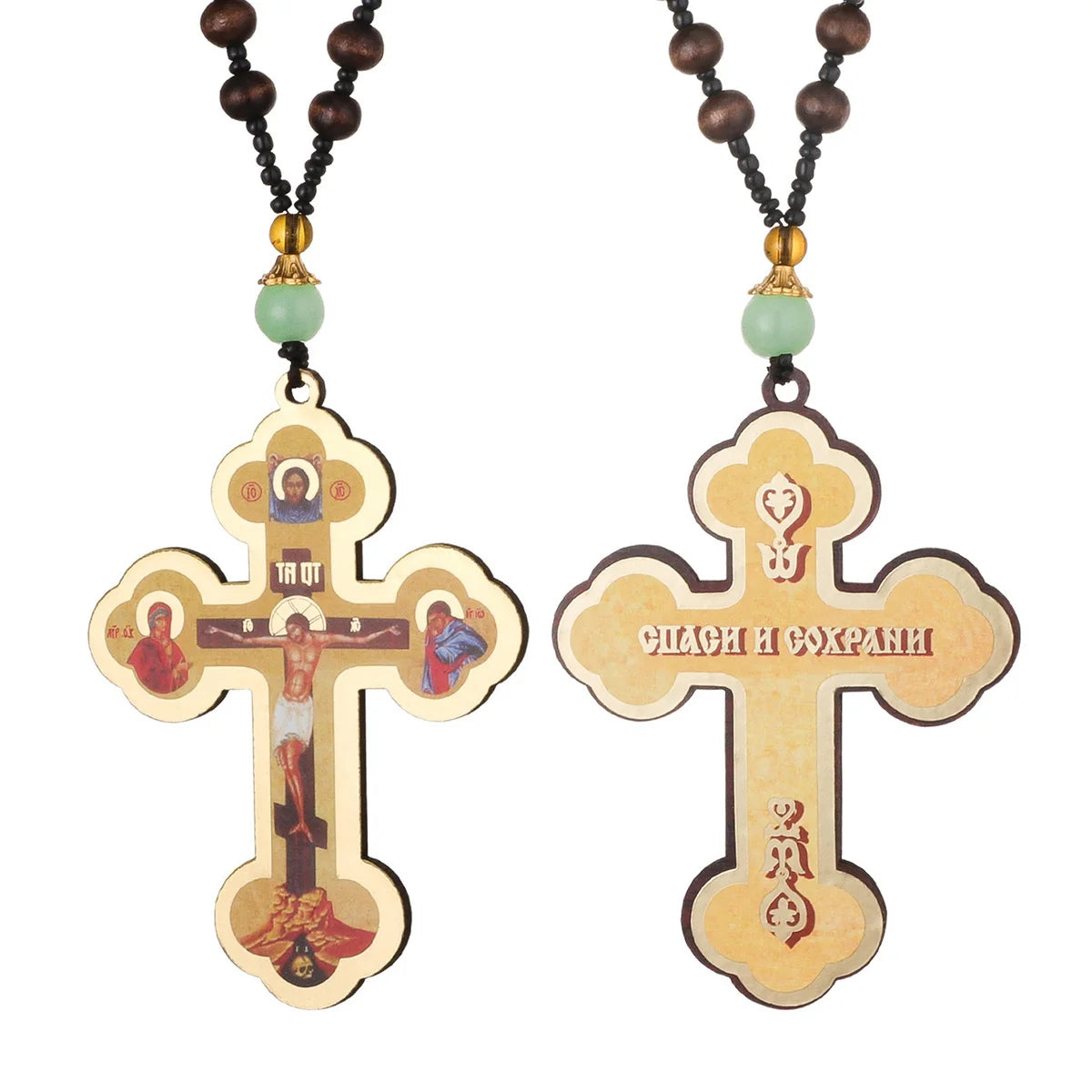 Diyalo Crucifix Jesus Christ Cross Pendant Necklace - Image 7
